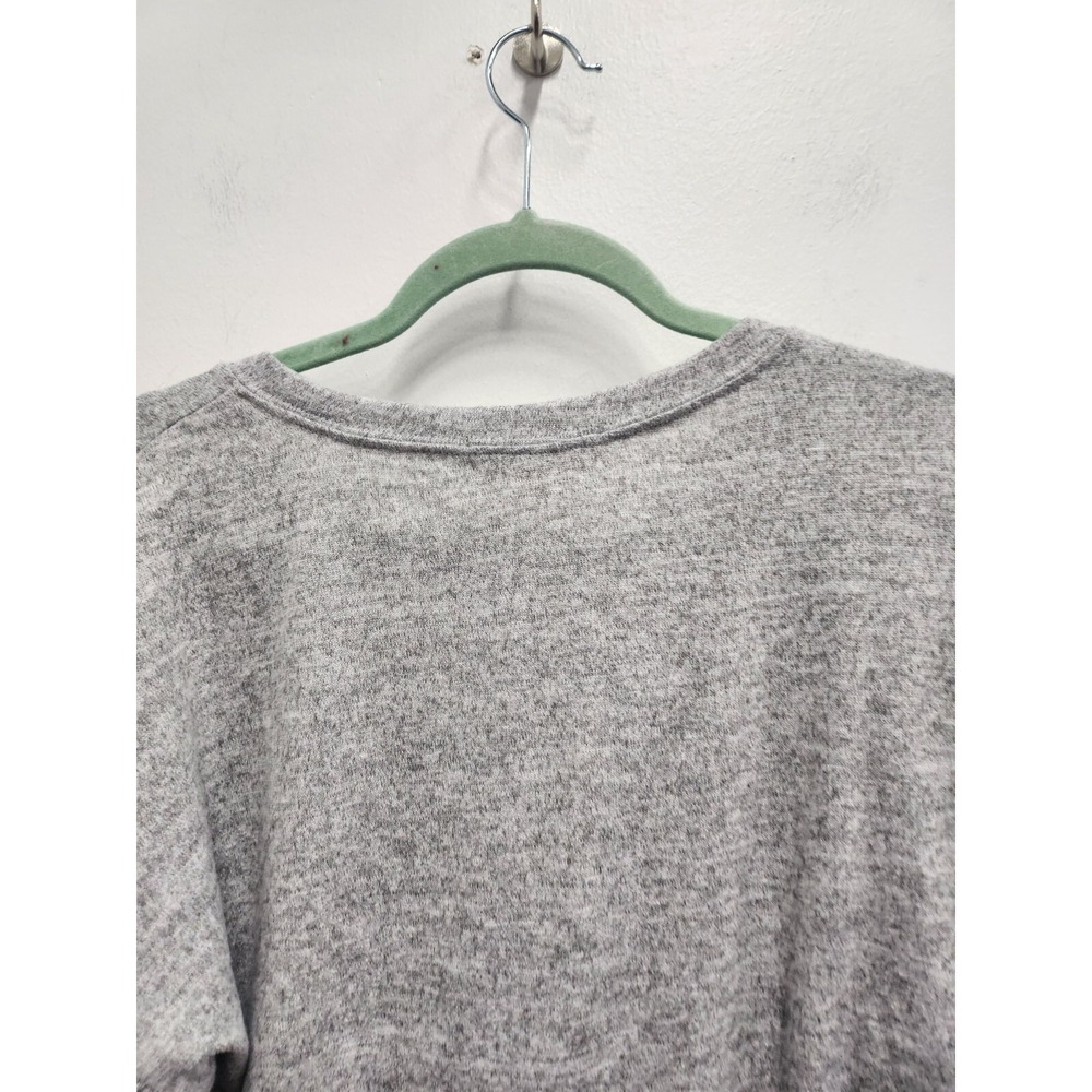 No Comment NY.LA Womens Tunic Top Size 2X Gray Brushed Ruffle Long Sleeve NWT - Picture 9 of 9